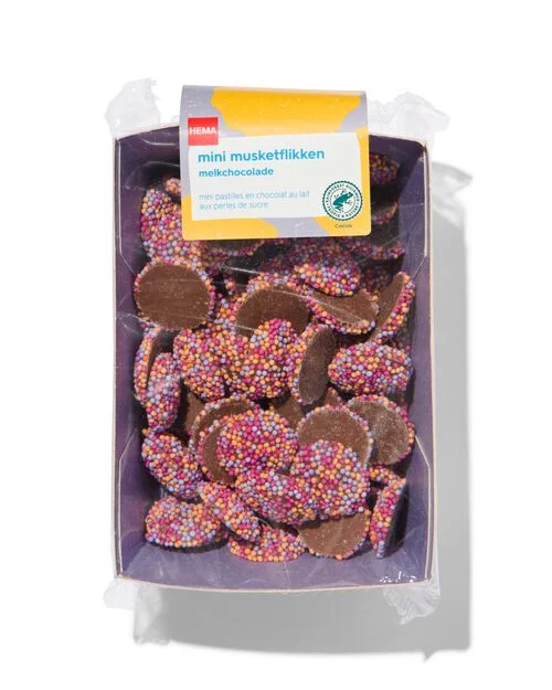 mini pastilles en chocolat au lait perles de sucre 150g
