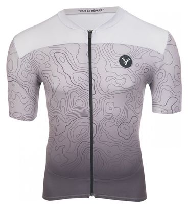 Maillot Manches Courtes LeBram Grand Ballon Gris Coupe Ajustée