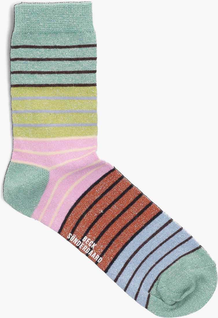 BECKSONDERGAARD groene becksondergaard sokken tippa stripe sock