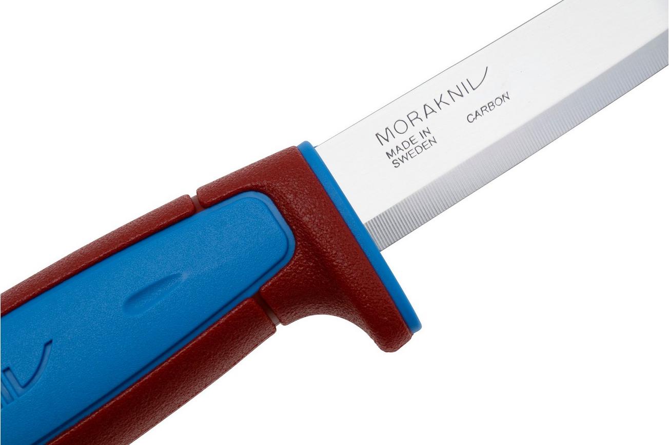 Morakniv Basic 511 Color of the Year 2025, 14501 Carbon Dala Red Siljan Blue, vaststaand mes