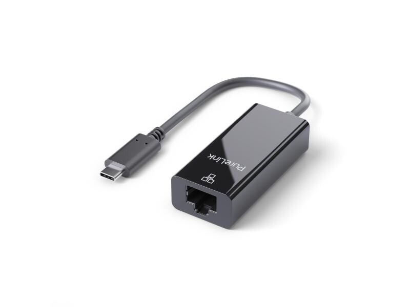 PureLink Netzwerk-Adapter IS261 USB-C - RJ-45, schwarz USB-C Netzwerkadapter 1Gbps LAN