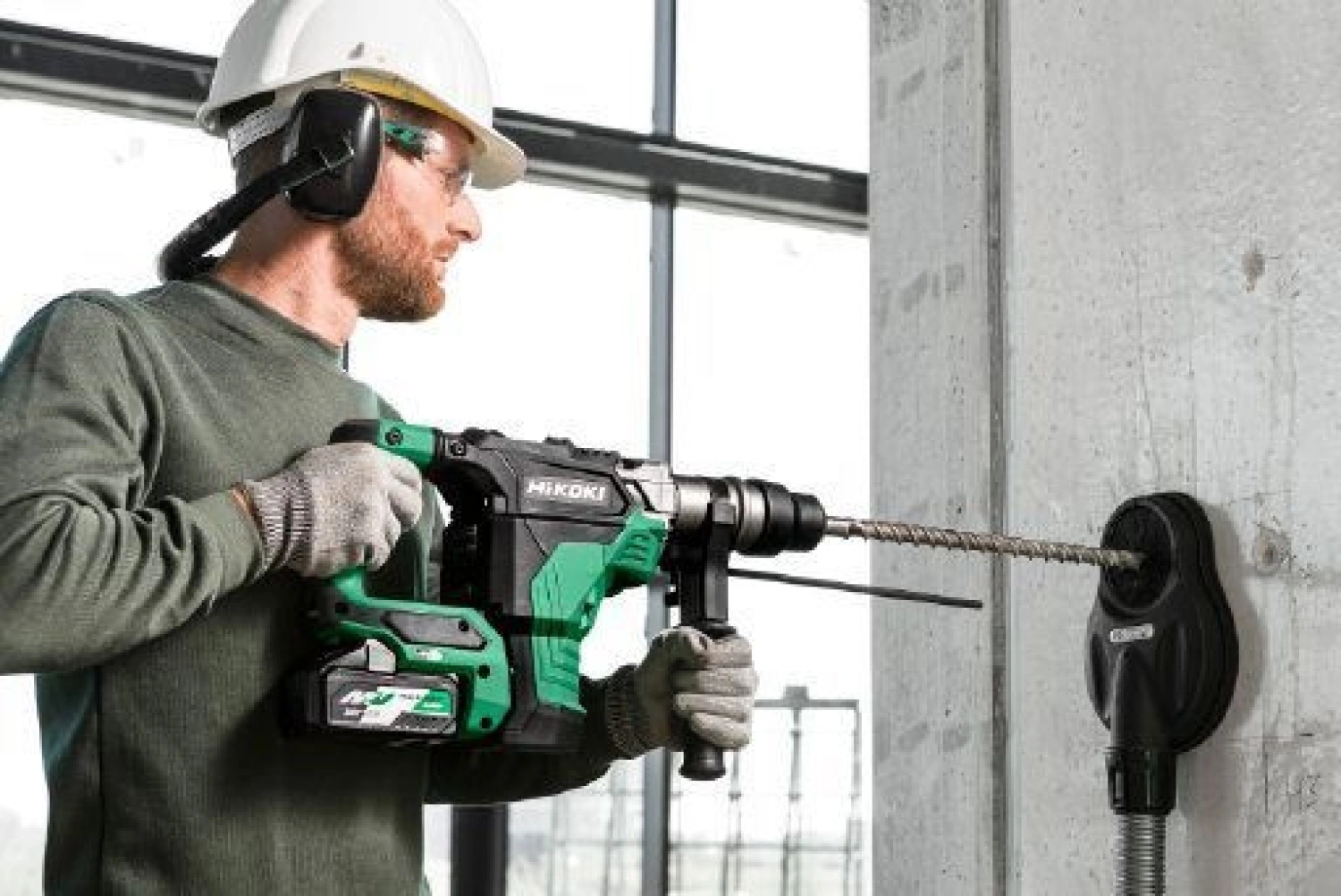 HiKOKI DH36DMAWAZ 36V Multivolt Li-Ion accu SDS-Max Boorhamer set (2x 4,0Ah) in koffer - 8,5J - koolborstelloos