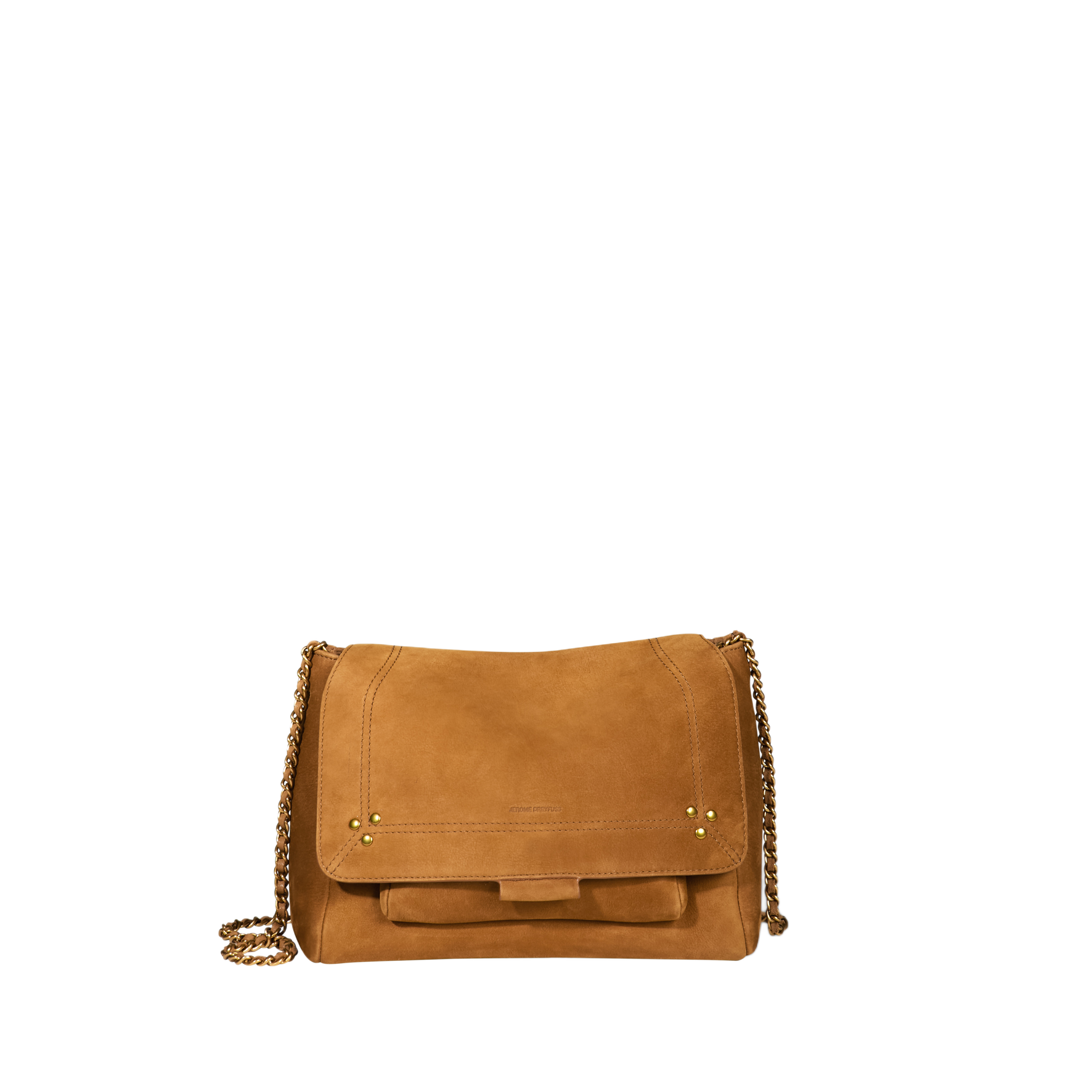 LULU M - Sac besace en cuir | Marron