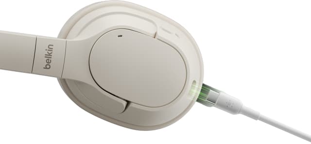 Belkin Soundform Surround around-ear trådløse høretelefoner (sandfarvet)