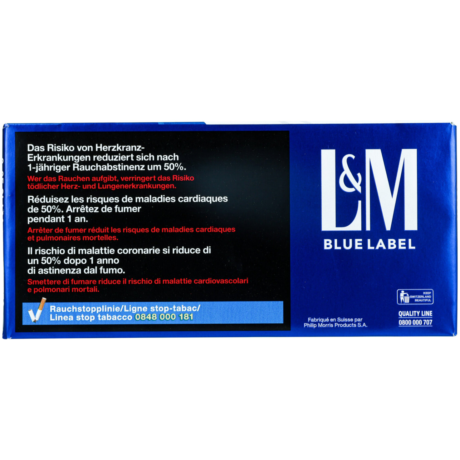 L&M Zigaretten Blue 25 Box Stange