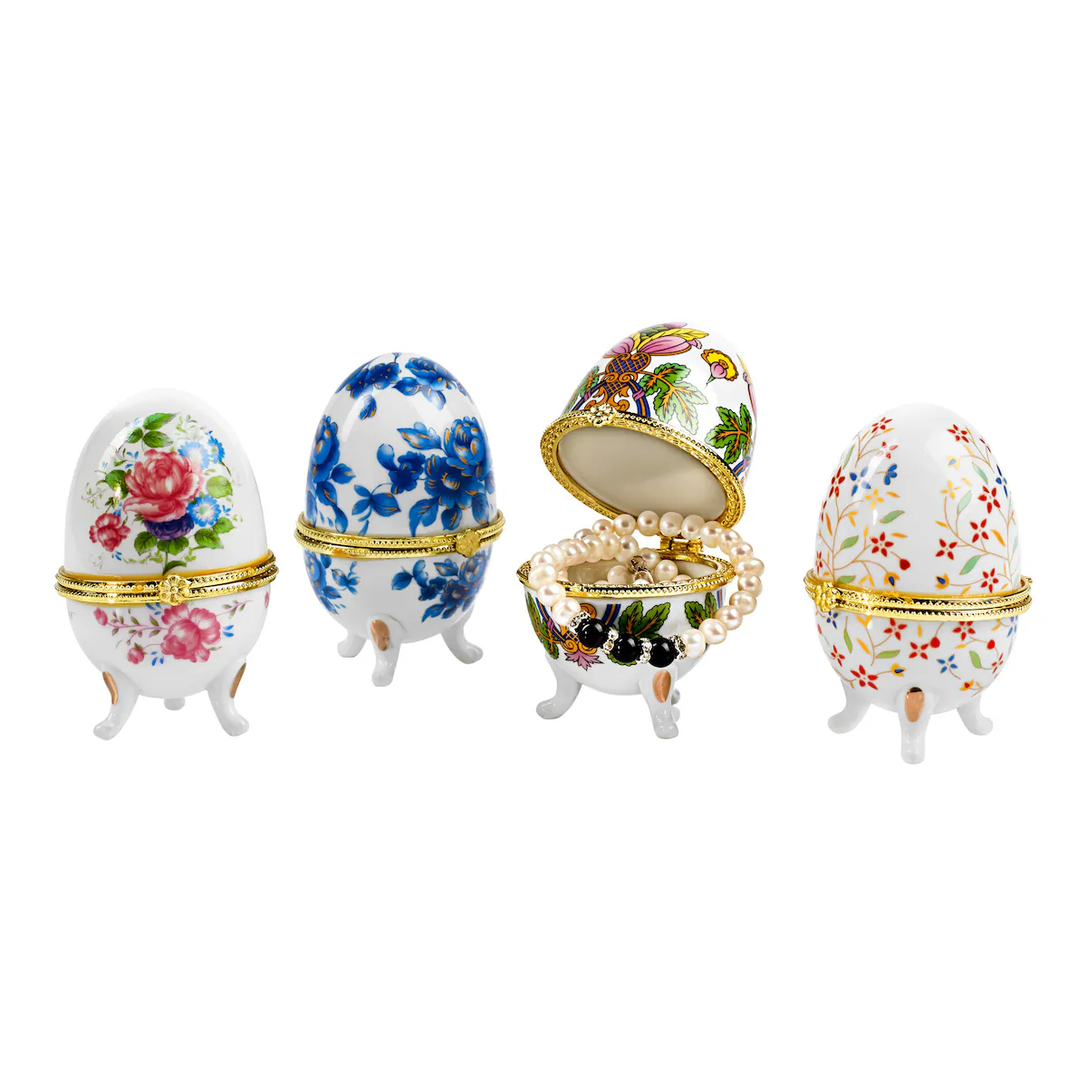 Genius Ideas - Porzellan-Geschenk-Eier, 4 Stück
