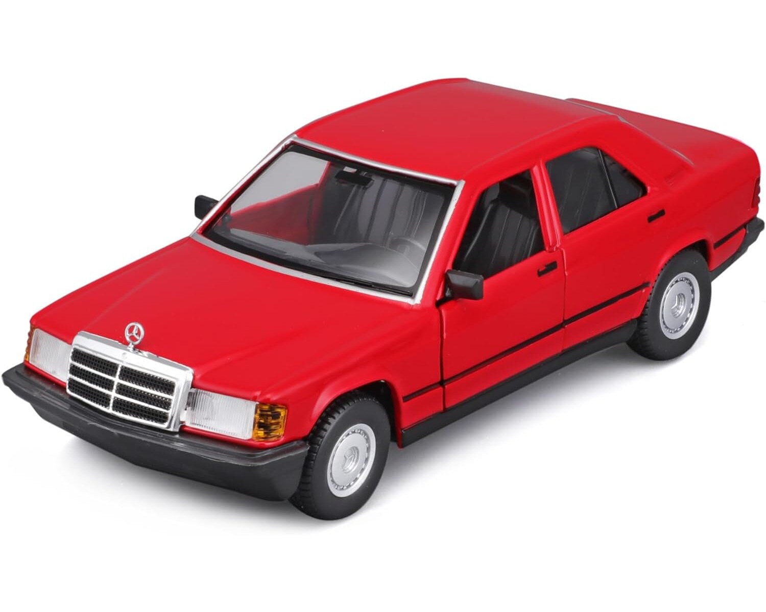 Bburago 18-21103 - Modellauto - Mercedes 190E ´87 (rot, Maßstab 1:24) Modell Auto