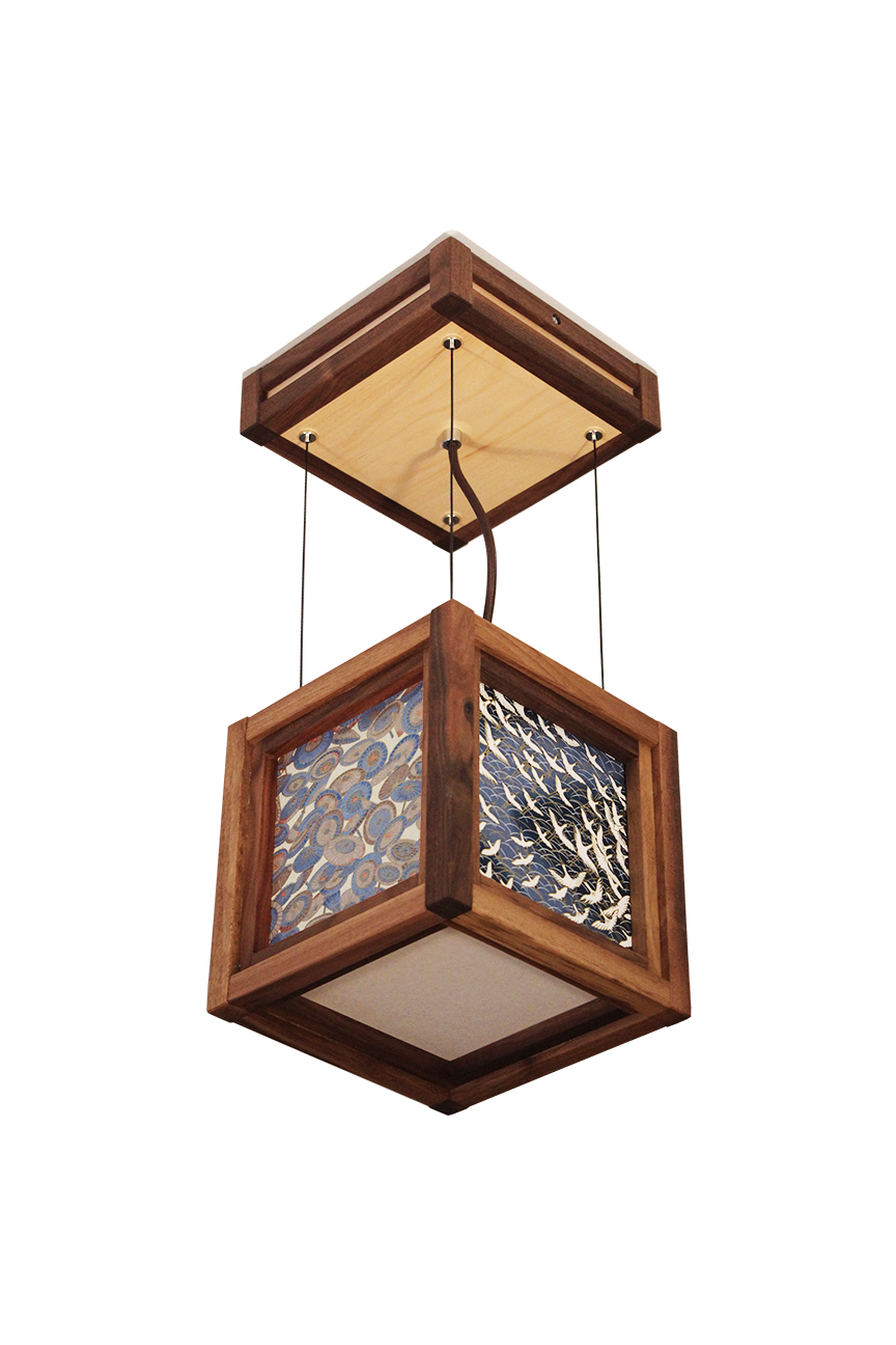 Hanglamp Izumi walnut