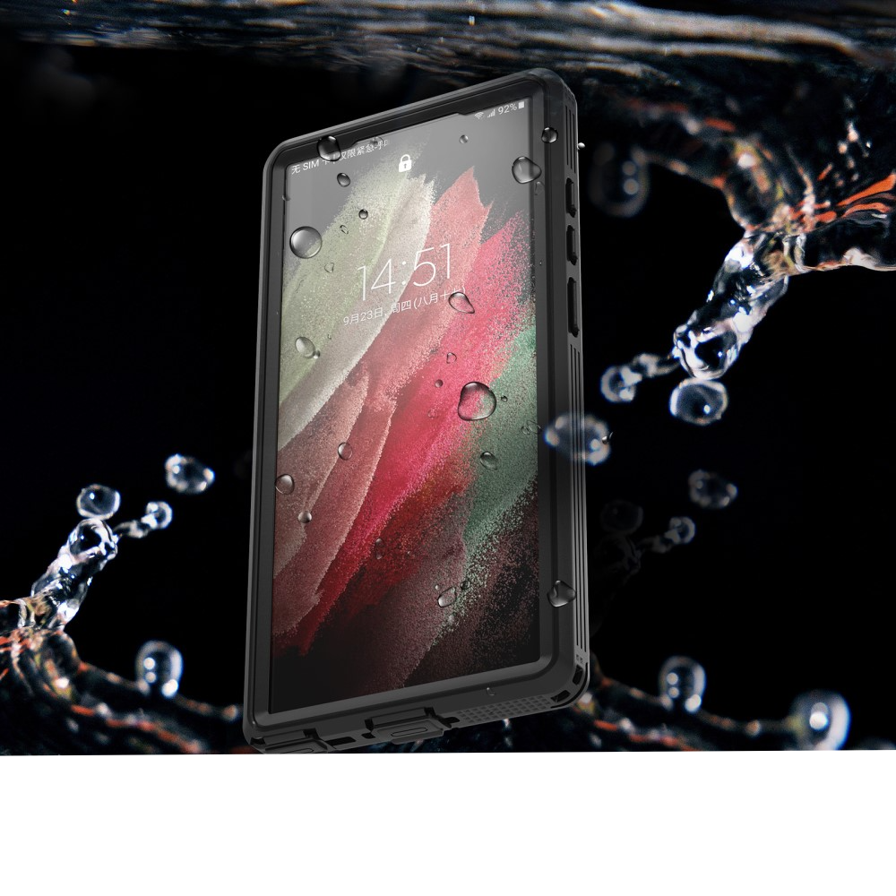 Samsung Galaxy S23 Ultra 5G Wasserfeste Outdoor Schutz Hülle (IP68) - Blau / Transparent
