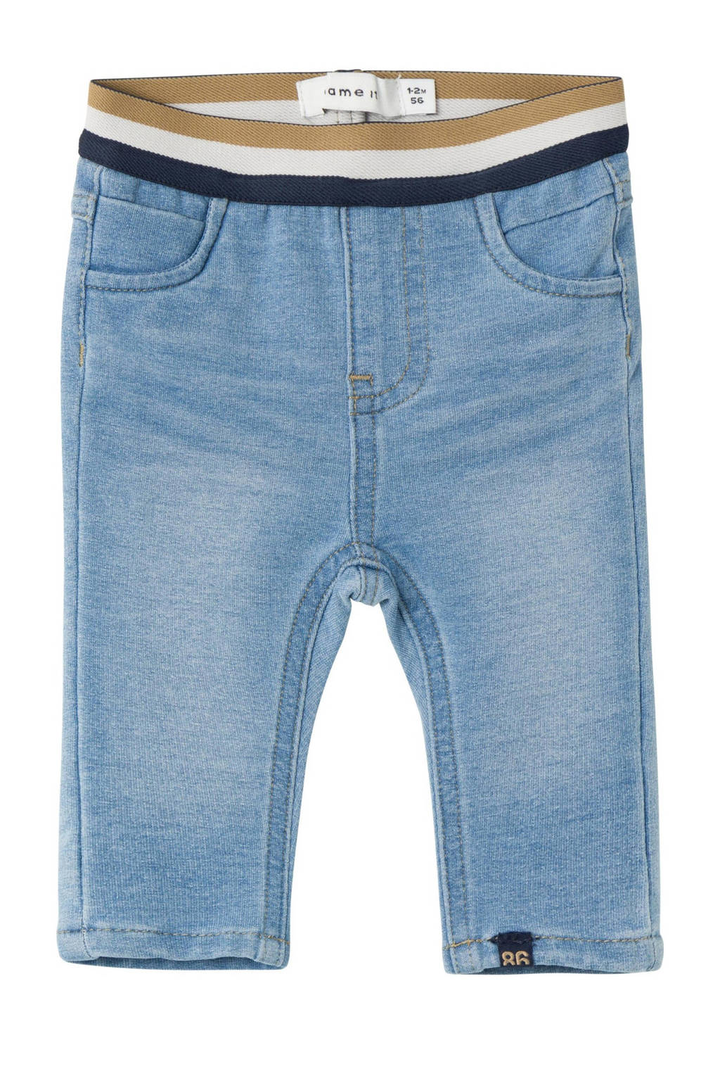 NAME IT baby skinny broek NBMSILAS light blue denim