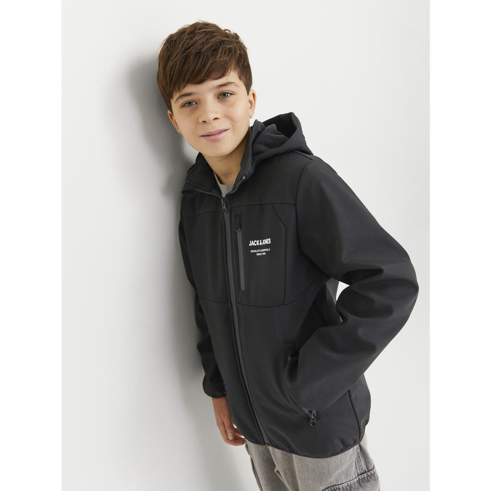 Køb Jack & Jones Junior Black Jjetheo Softshell Jakke Noos Jnr