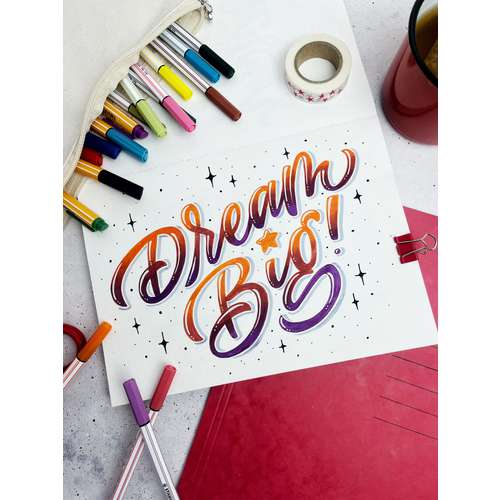 STABILO® Pen 68 brush ColorParade, 20er-Tischset