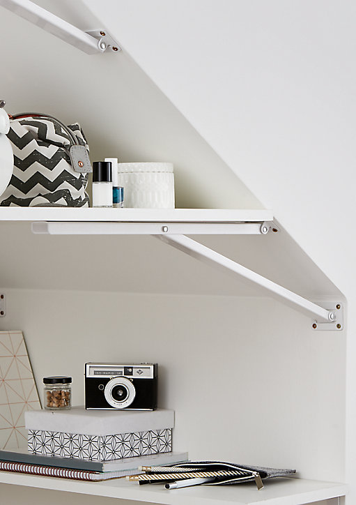 Équerre sous pente 404 mm Blanche Ceton Form