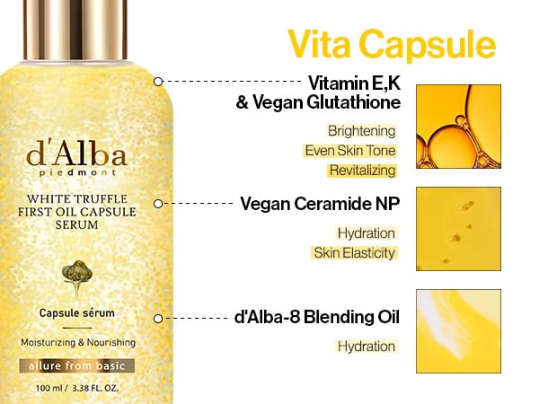 d'Alba - Witte Truffel Dubbellaags Revitaliserend Serum
