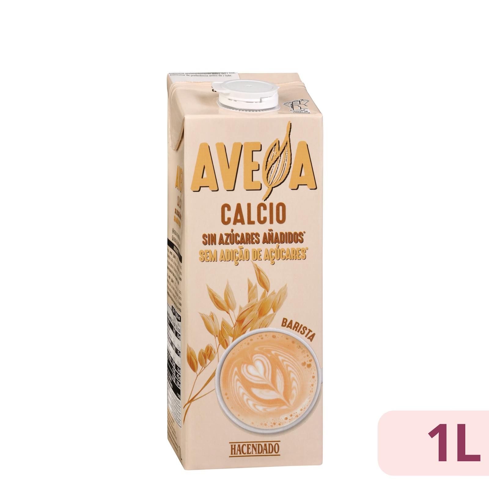 Boisson à l'avoine Hacendado avec calcium et sans sucre ajouté
