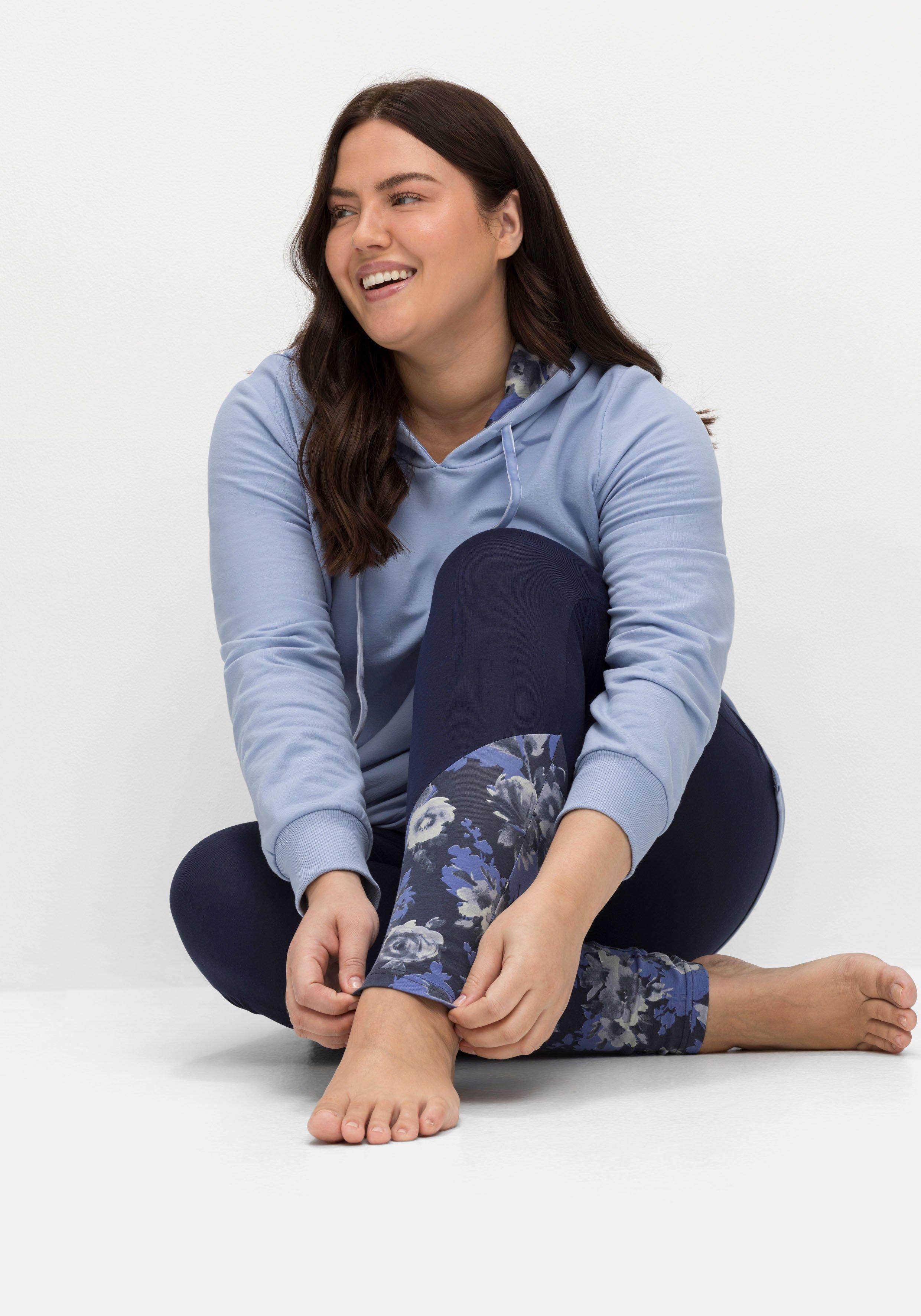Leggings mit Blumendruck und Shaping-Bund