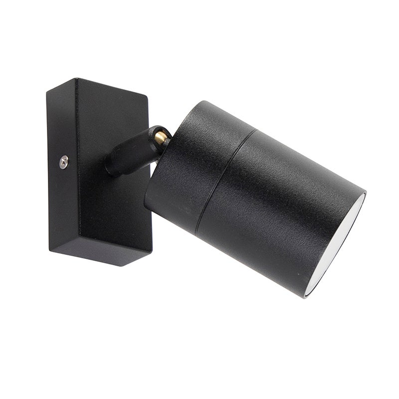 Buitenwandlamp, zwart, verstelbaar, IP44 - Solo