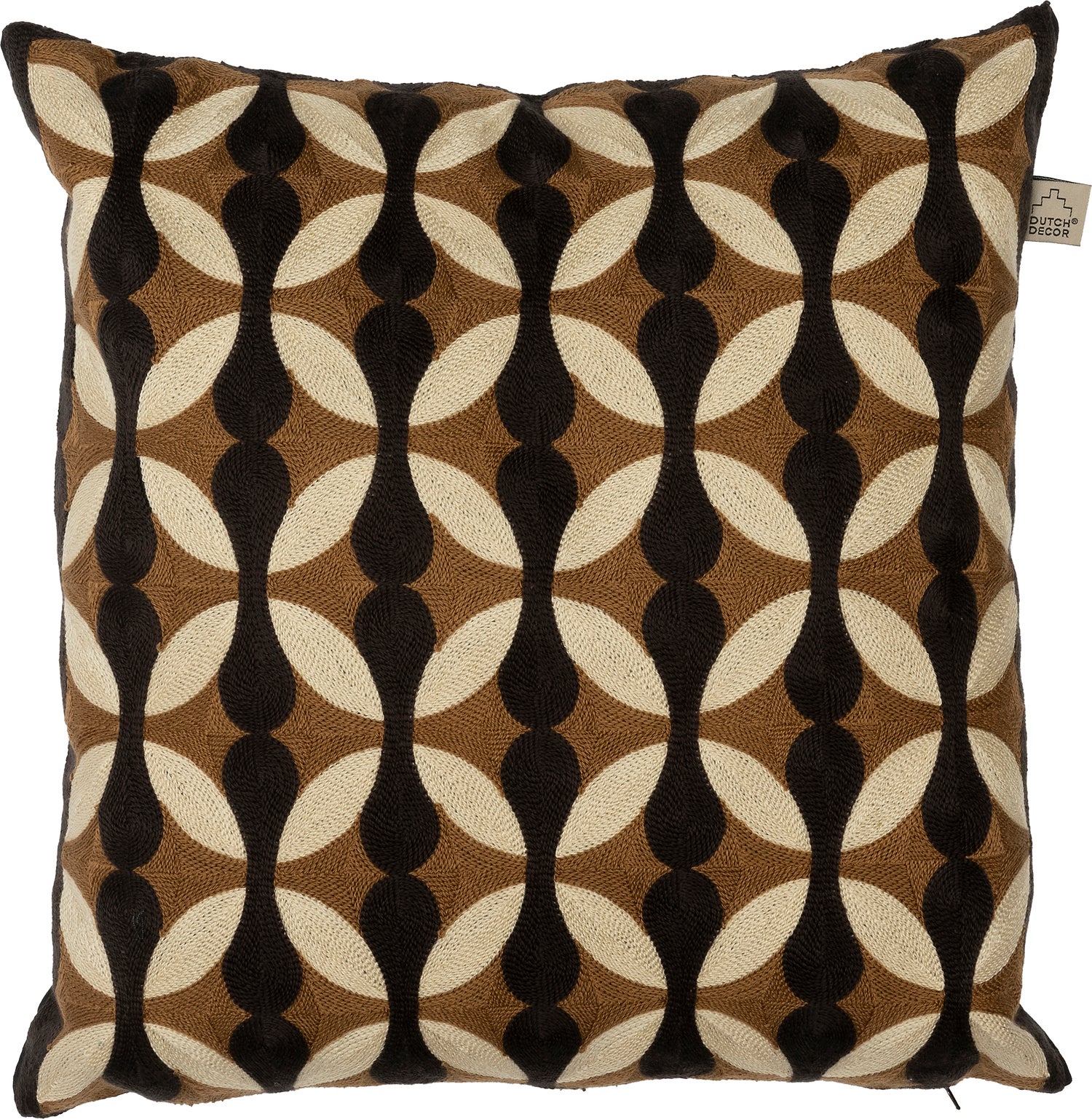 Dutch Decor sierkussen Devano bruin 45 x 45 cm