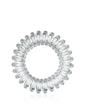Invisibobble Power Haargummi-Ring mit gestärkter Spiralform Crystal Clear 3-Stück
