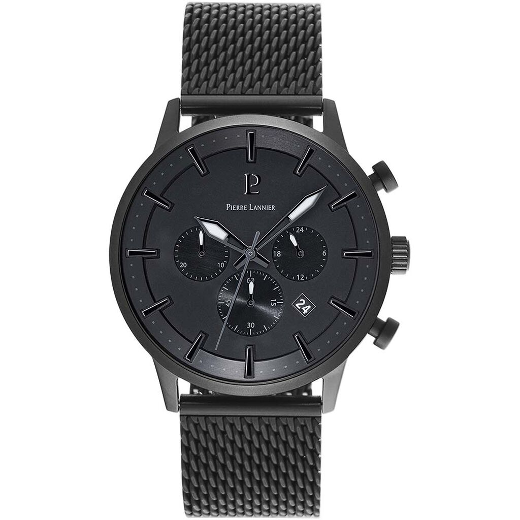 Montre Lannier Collection Absolue Acier Noir