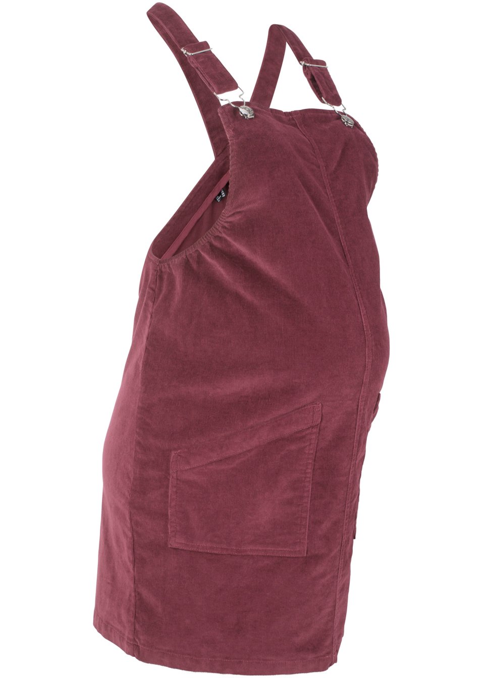 Robe-salopette de grossesse en velours côtelé