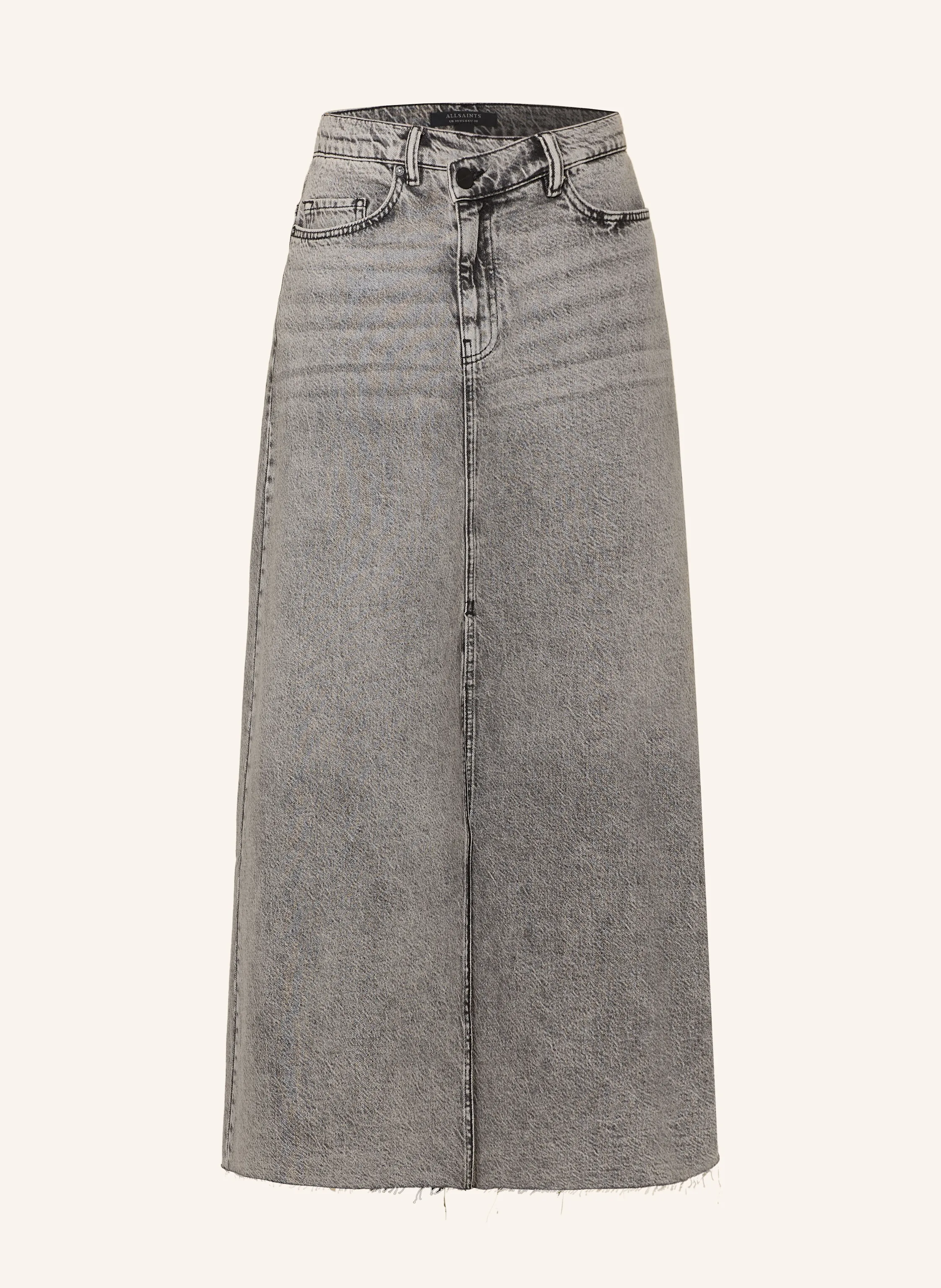 ALLSAINTS Jeansrock NOIR