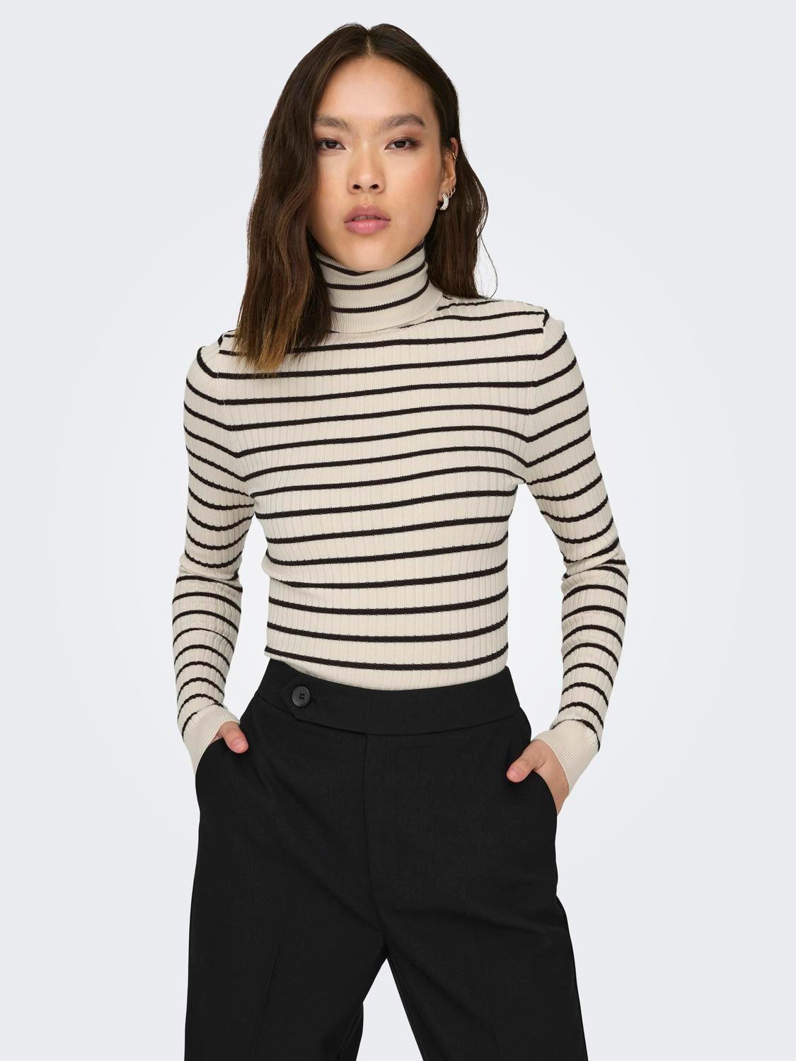 ONLKAROL Strickpullover Whitecap Gray