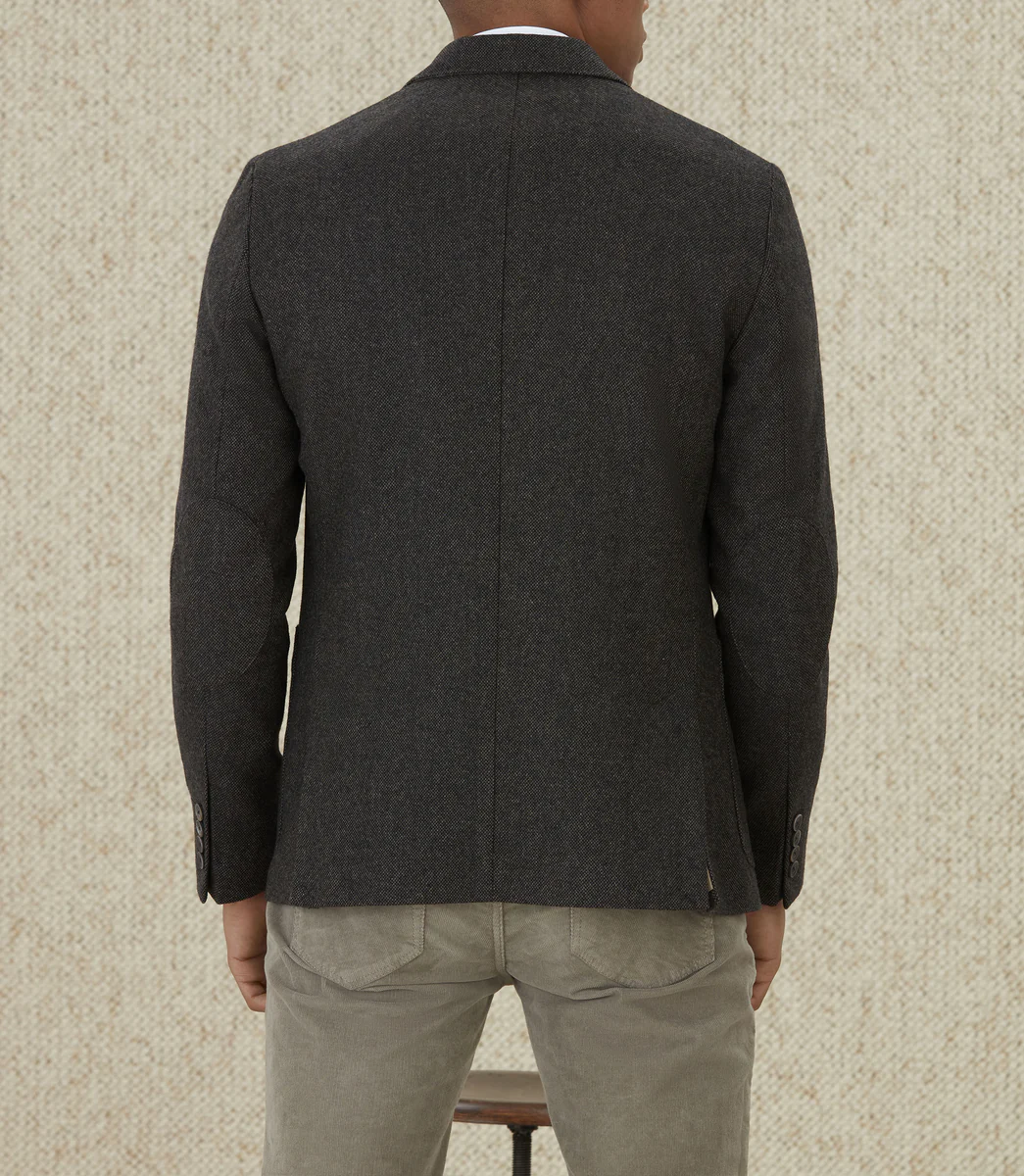 Veste en tweed chocolat 