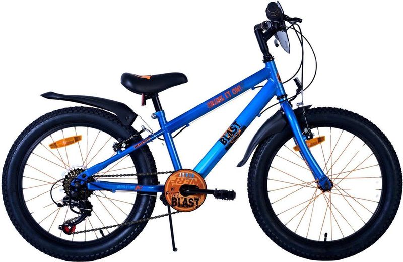 NERF - Kinderfiets - Satijn Blauw - 20 Inch - 6 Speed