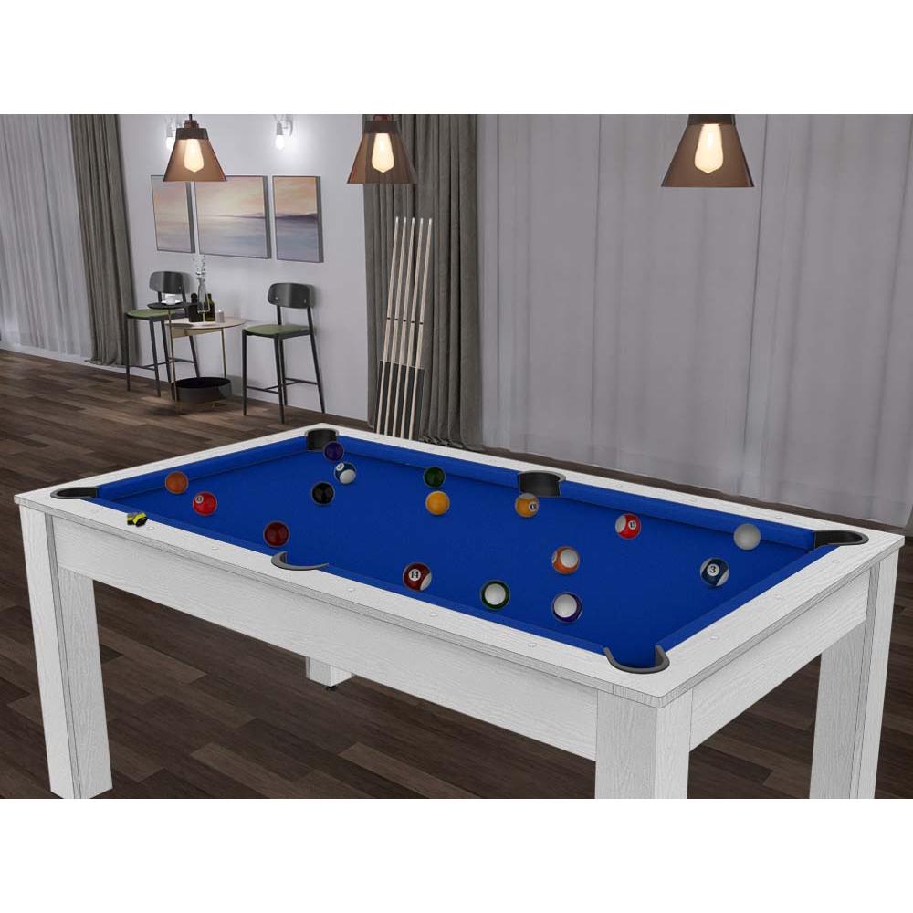 Billard convertible table 6 personnes texas + plateau 2 en 1 dinatoire et ping p