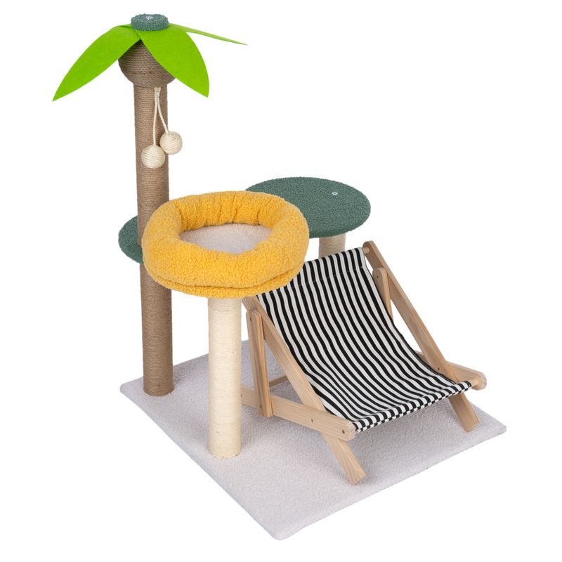 Arbre à chat TIAKI Oasis avec chaise longue pour chat