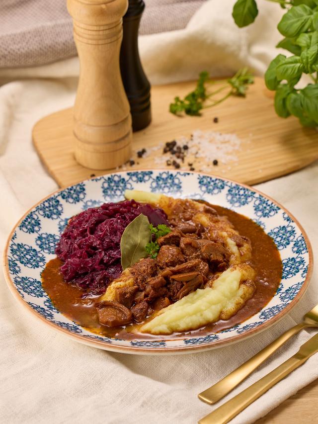 Putenragout mit cremiger Sauce & feiner Pilznote