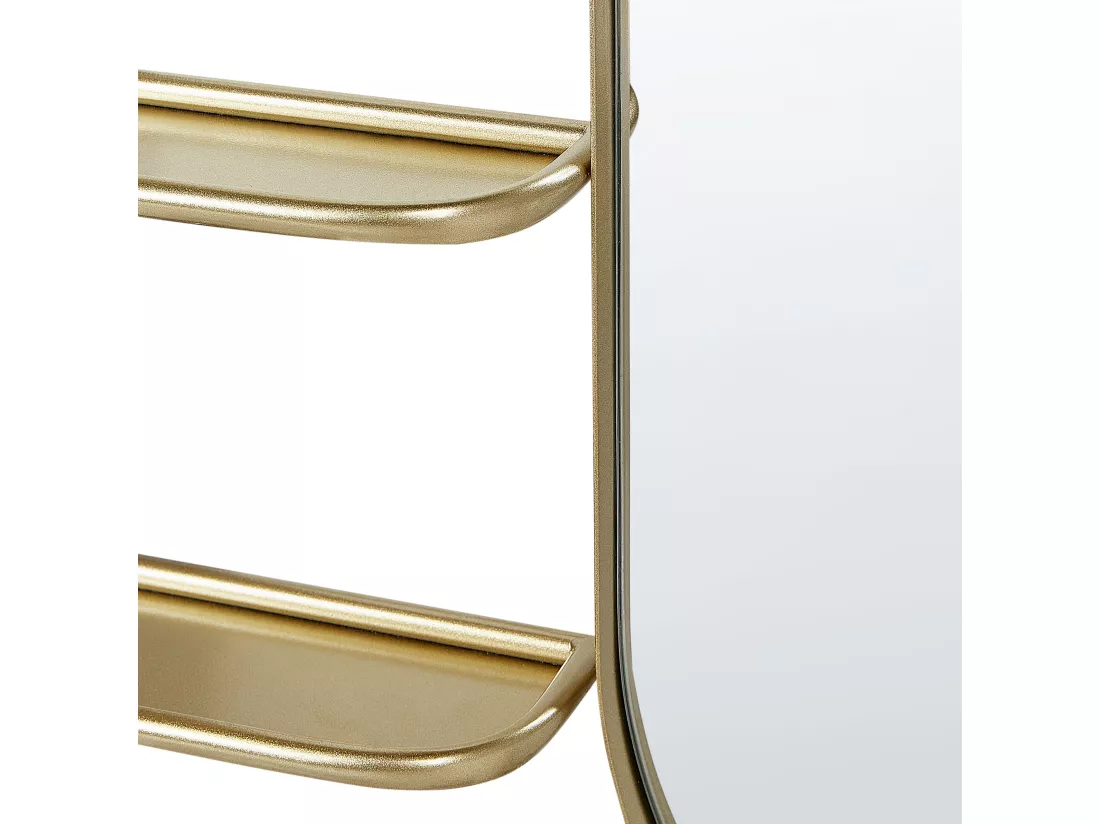 Miroir BRION 72 cm 80 cm Métal Doré
