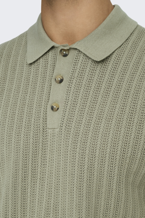 Only & Sons groene heren polo