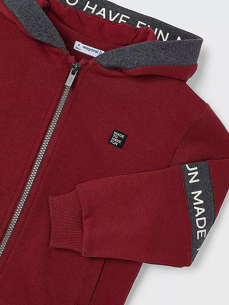 MAYORAL Jungen Sweatjacke dunkelrot
