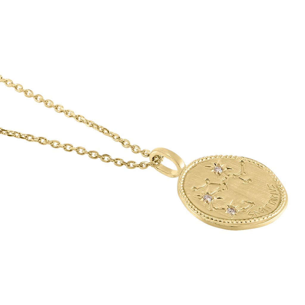 Collier Iago Plaqué Or Oxydes De Zirconium