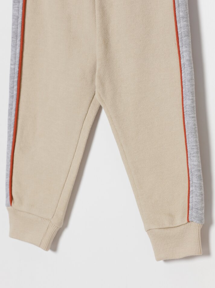 Conjunto com 2 calças de fleece combinando - Caramelo