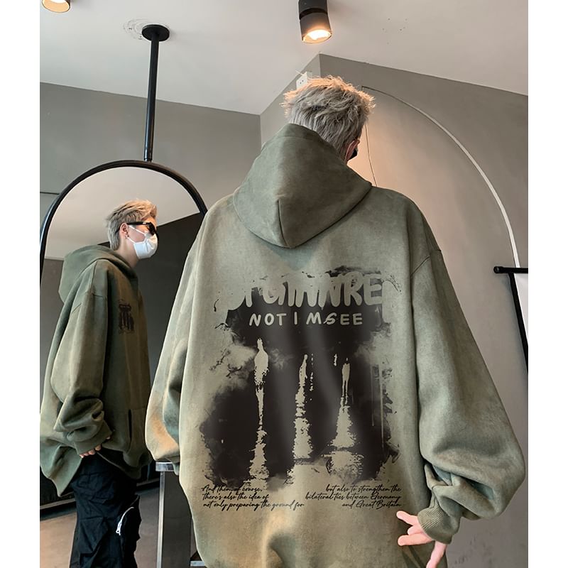 Posive - Oversized hoodie met ronde hals en verlaagde schouders