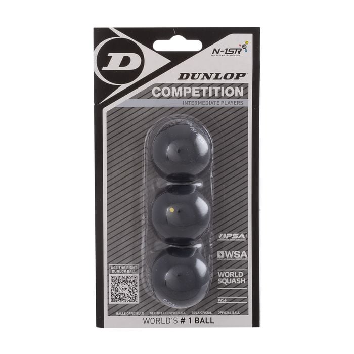Dunlop Competition Squashbal (3-pack)