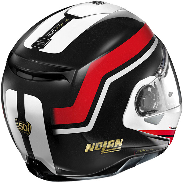 Nolan - Casque N100-5 Plus 50th Anniversary N-Com Noir Brillant / Blanc / Rouge