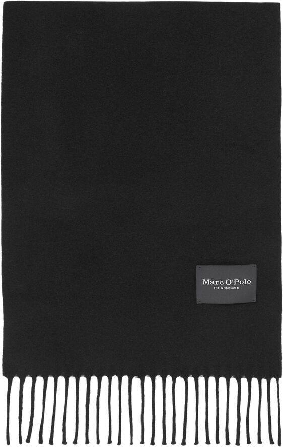 Marc O’Polo Scarf, woven, solid Black