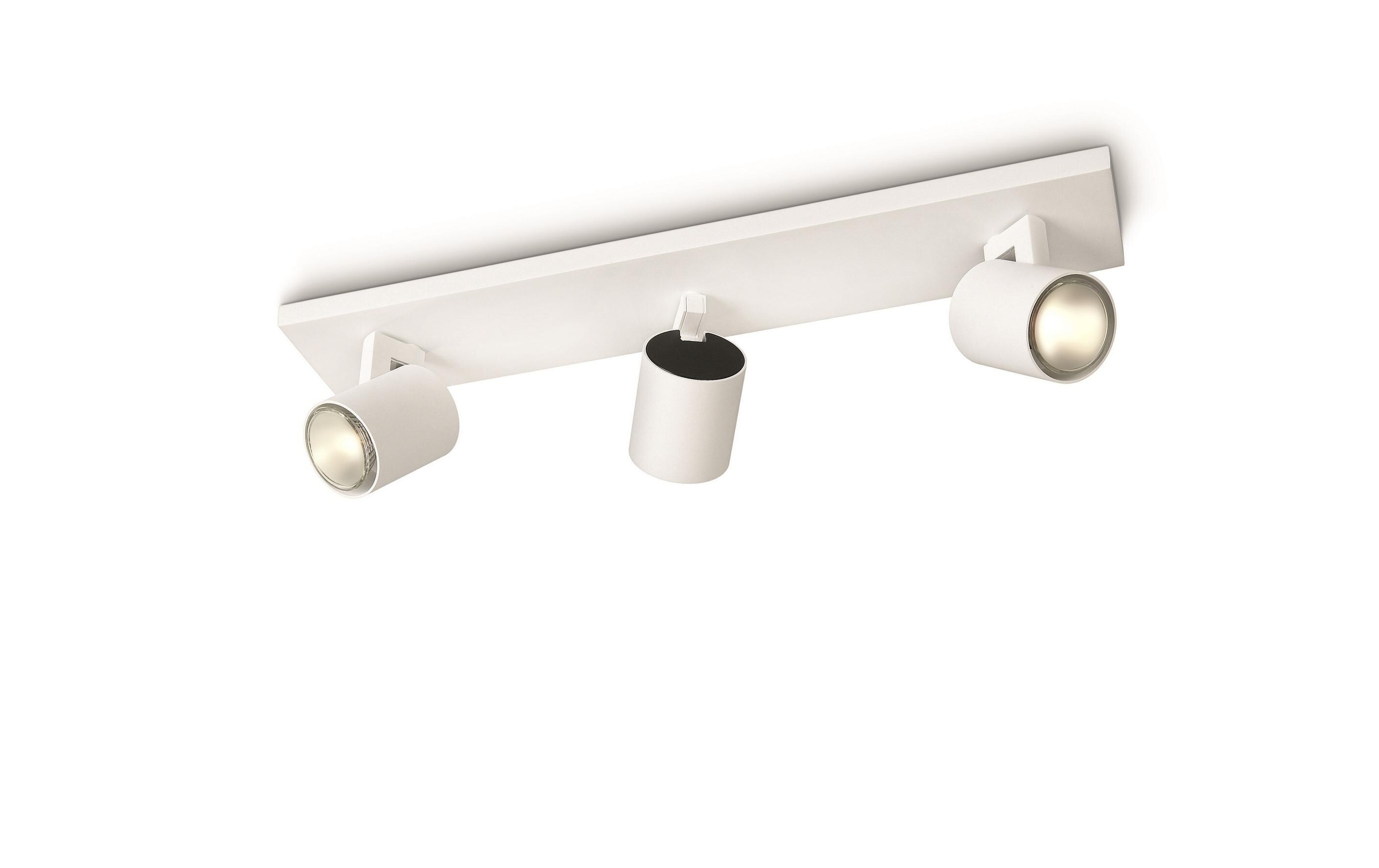 Aufbauspot Runner, 3 x GU10, 20 W, WeissMyLiving Aufbauleuchte mit beweglichem Leuchtenkopf
