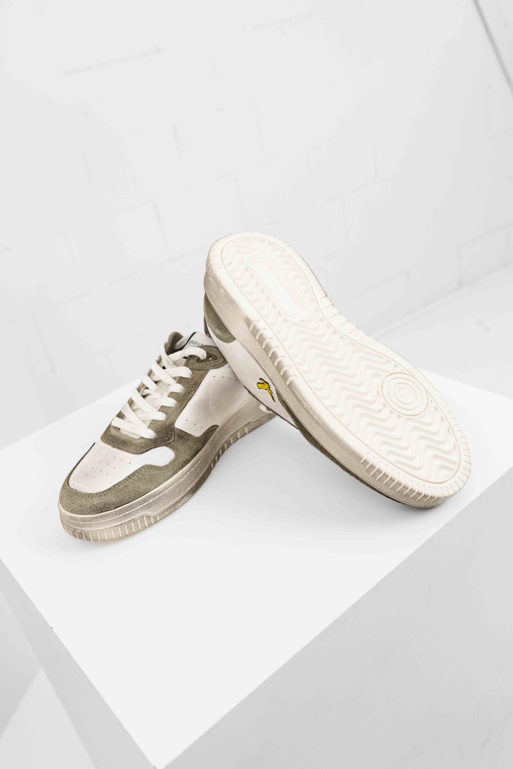 Lyle & Scott Culross HRS Sneakers Heren Wit/Groen