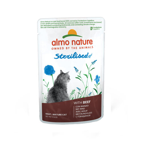 Almo Nature Sterilised Kattenvoer - Maaltijdzakje