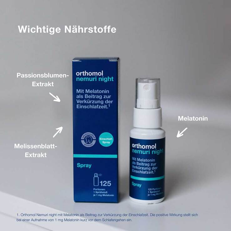 Orthomol nemuri night Spray, 25 ml
