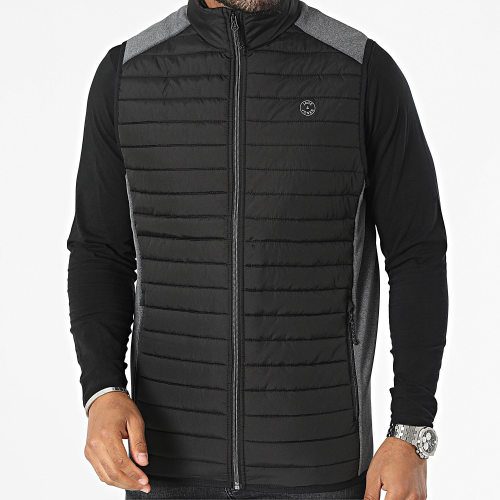 Veste Zippée Sans Manches Multi Bodywarmer Collar 12200684 Noir Gris