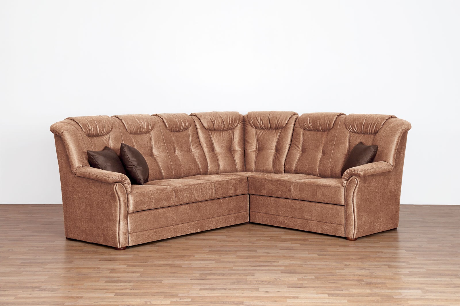 Ecksofa Linz Braun 277 x 219 cm