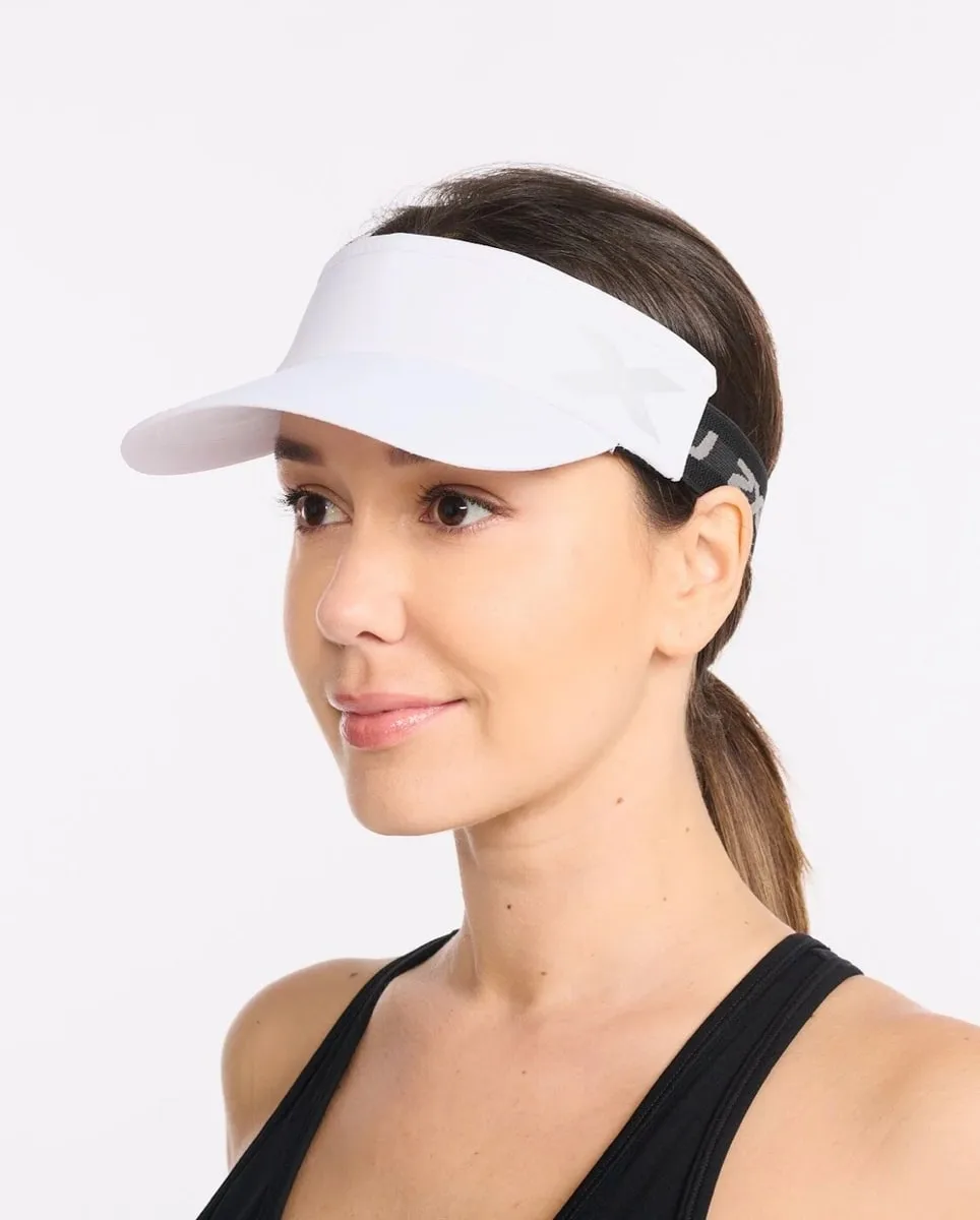 2XU Performance Visor White/White