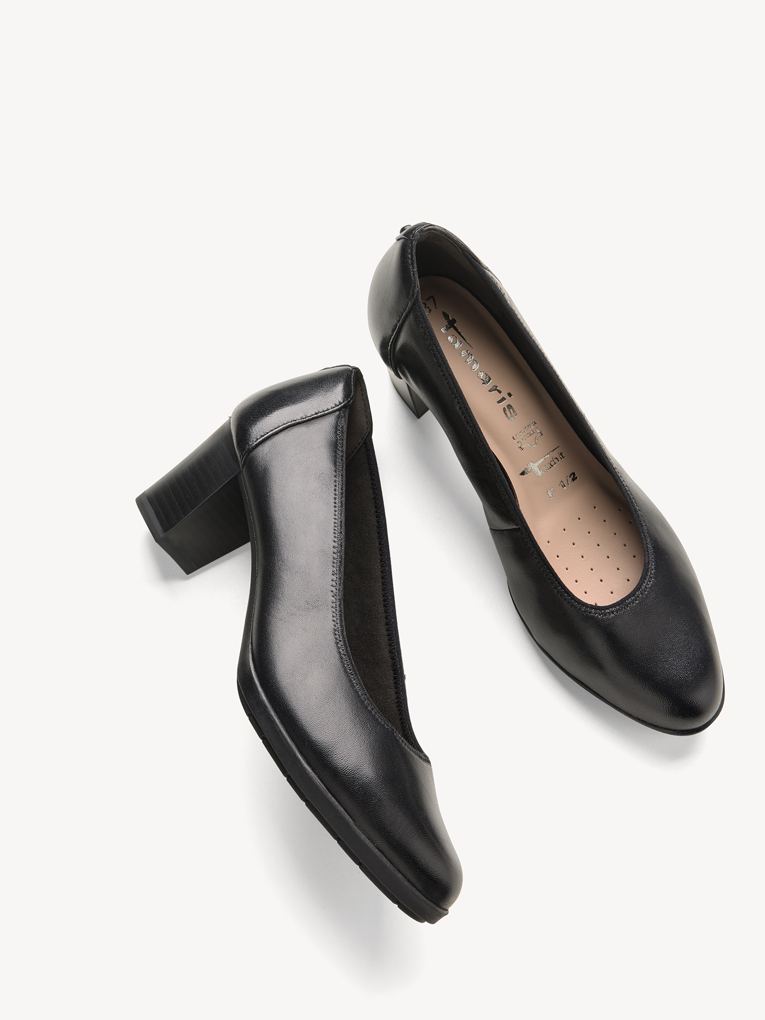 Leren Pumps - zwart