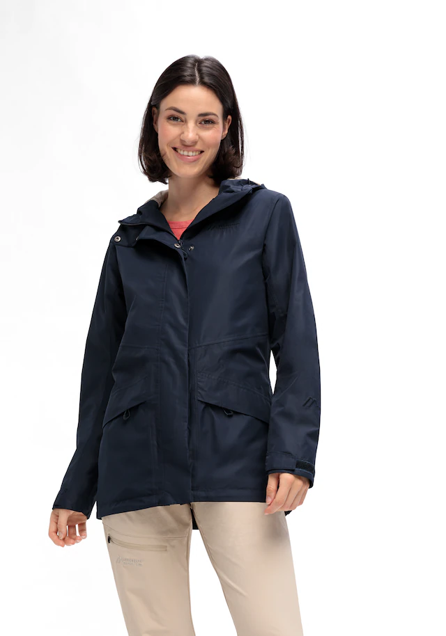 Maier Sports Allwetterjacke »Da-Jacke mTEX Brocken Long W« 1 Stk. tlg. mit Kapuze